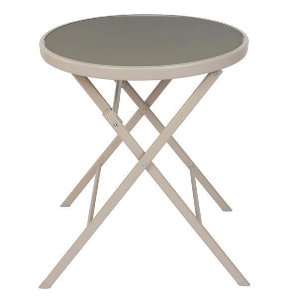 Table à manger beige d'extérieur