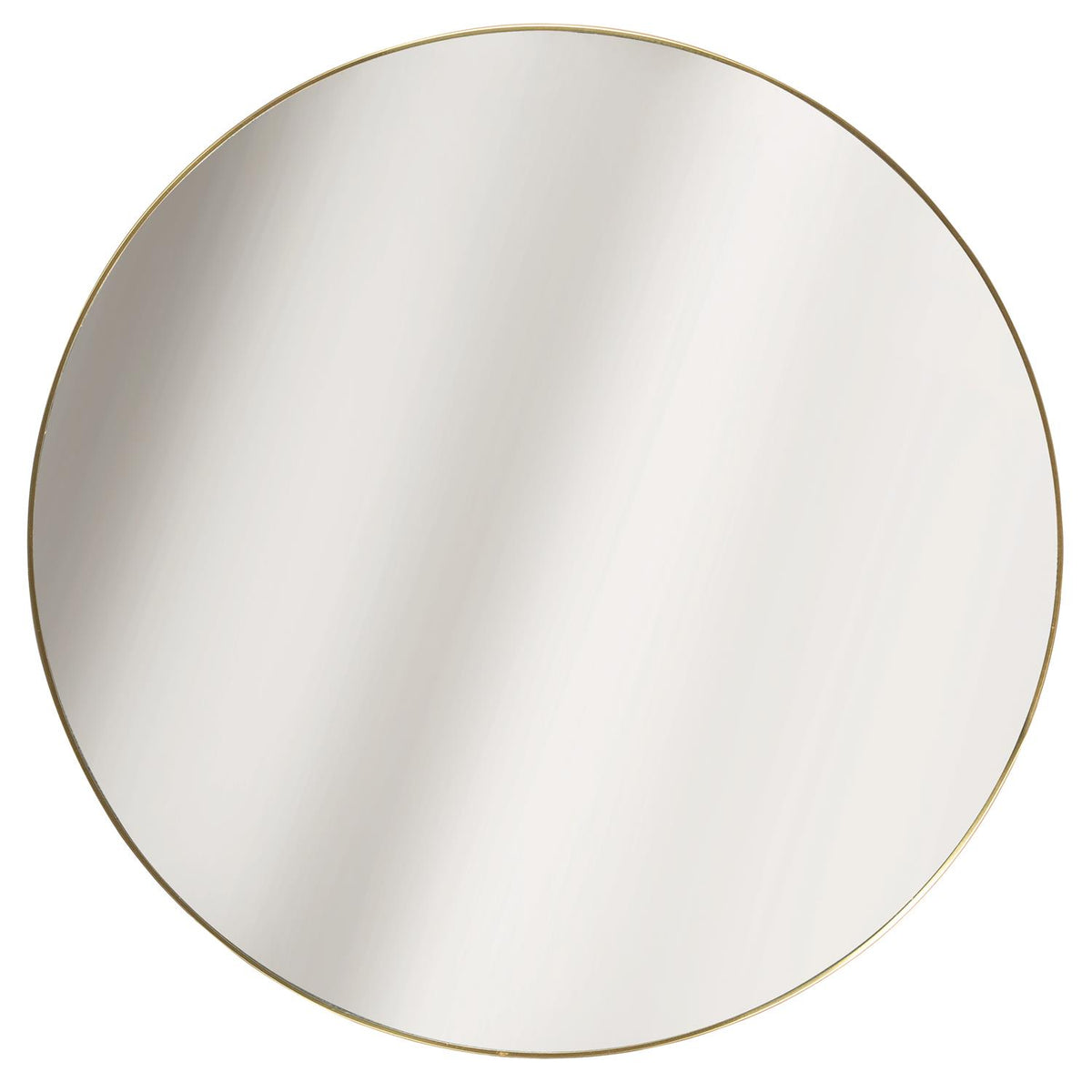 Miroir rond plat D55 contour doré