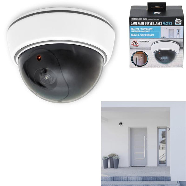 Camera de surveillance factice ronde