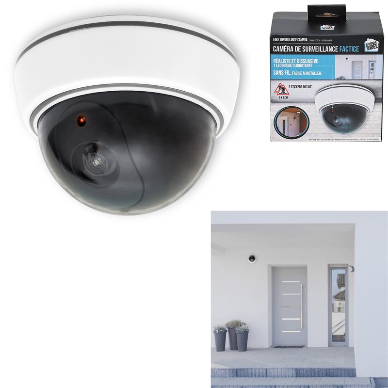 Camera de surveillance factice ronde