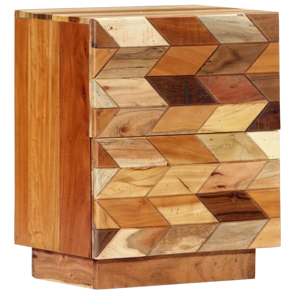 Chevet en bois massif recyclé 40x30 pied bois