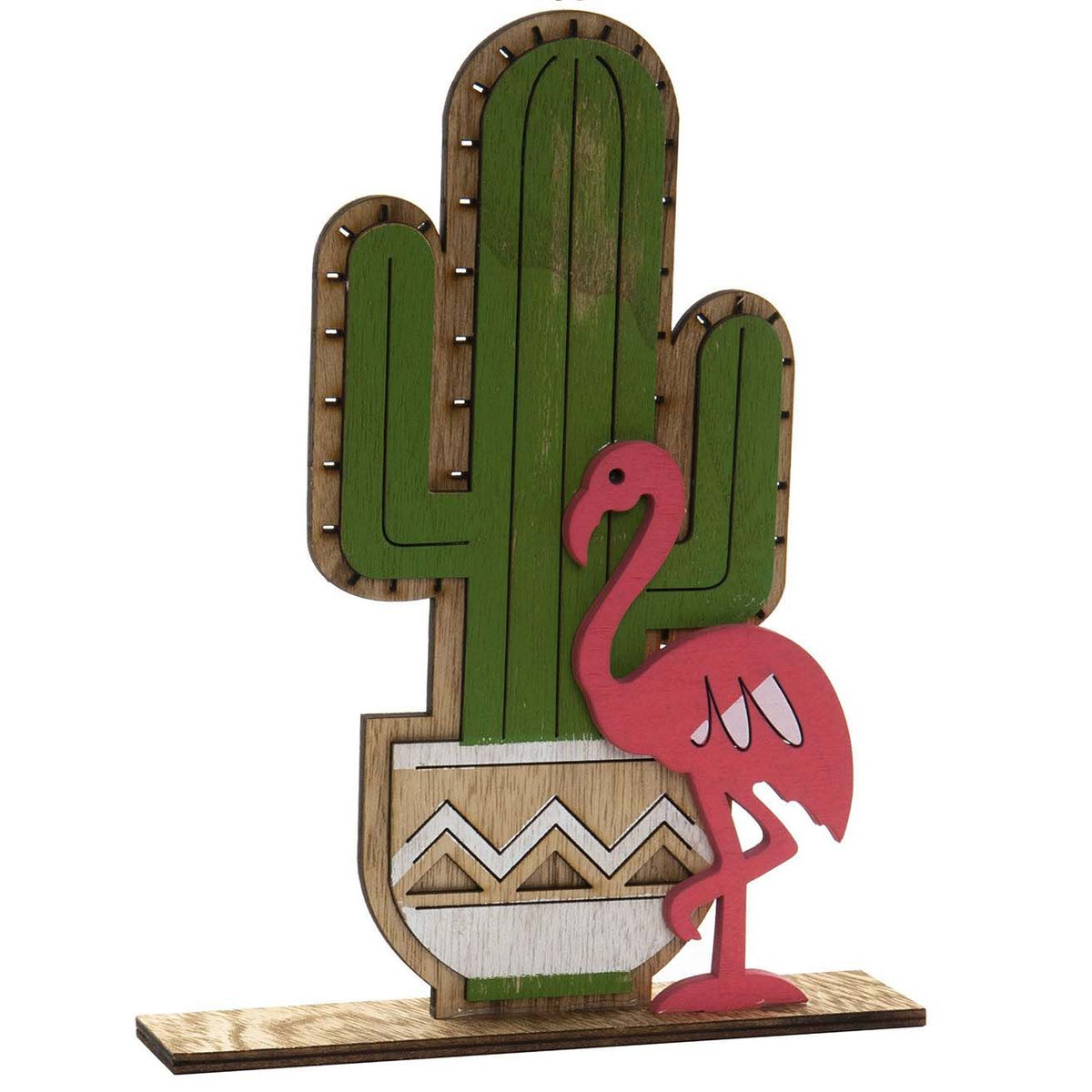 Cactus en bois H24