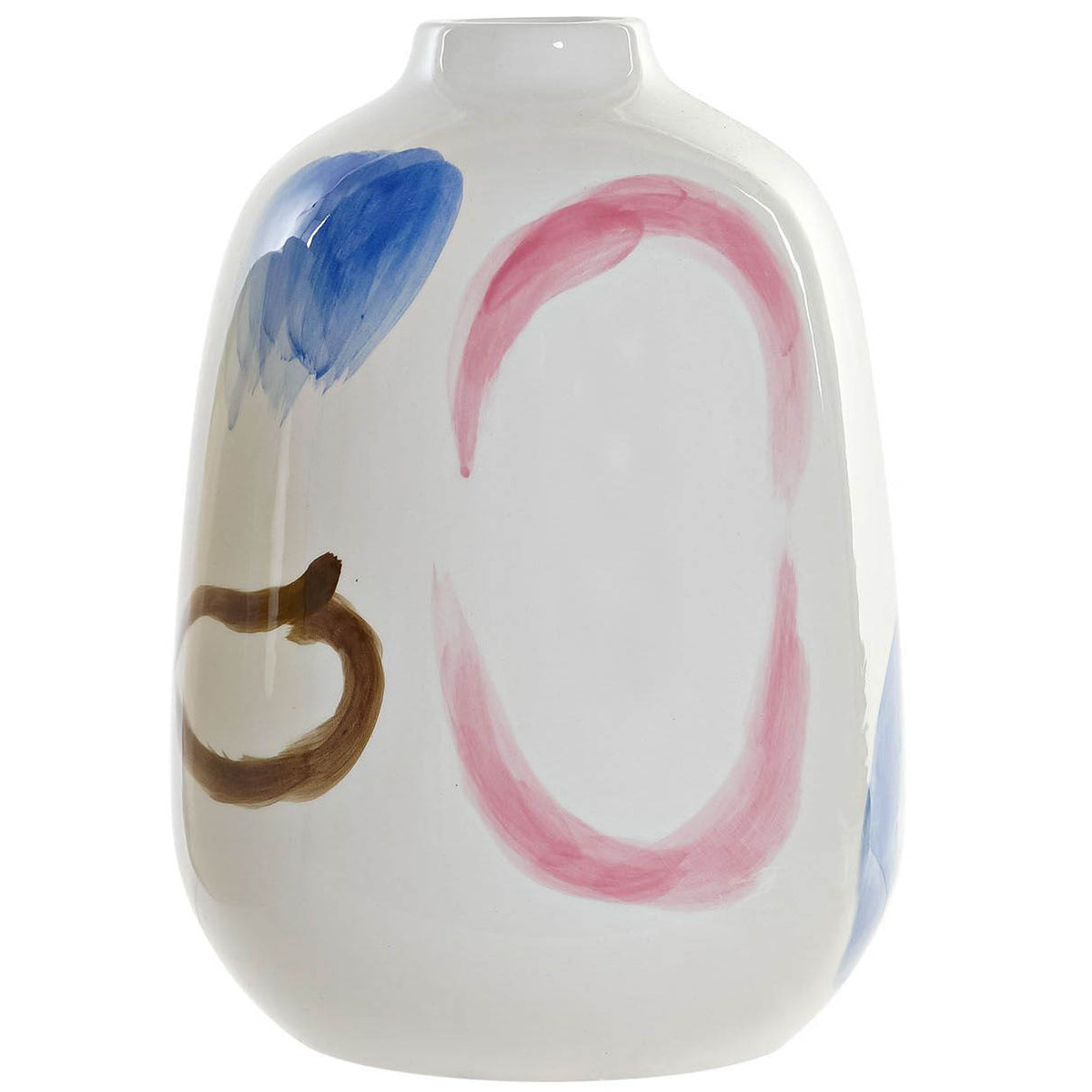 Vase en porcelaine blanc H21 fait main