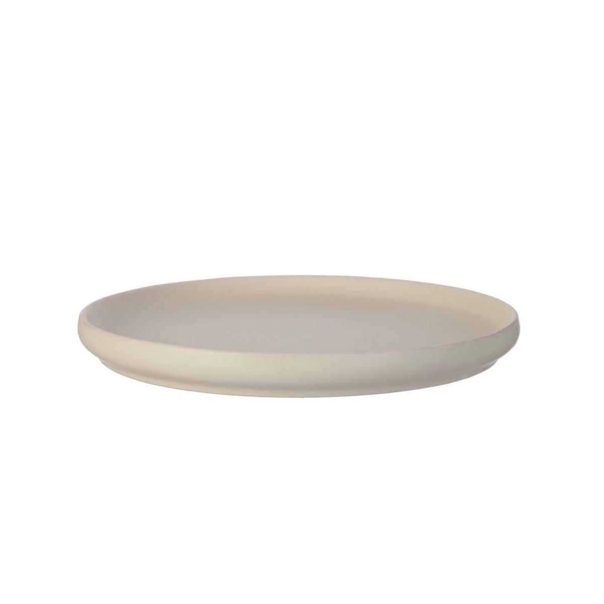 Assiette plate à dessert beige D20