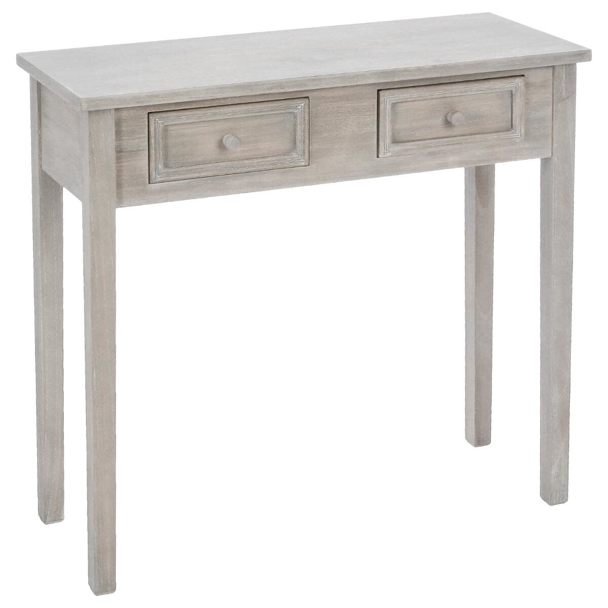 Console en bois grise 2 tiroirs (Marketplace)