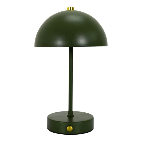 Lampe à poser champignon kaki H25