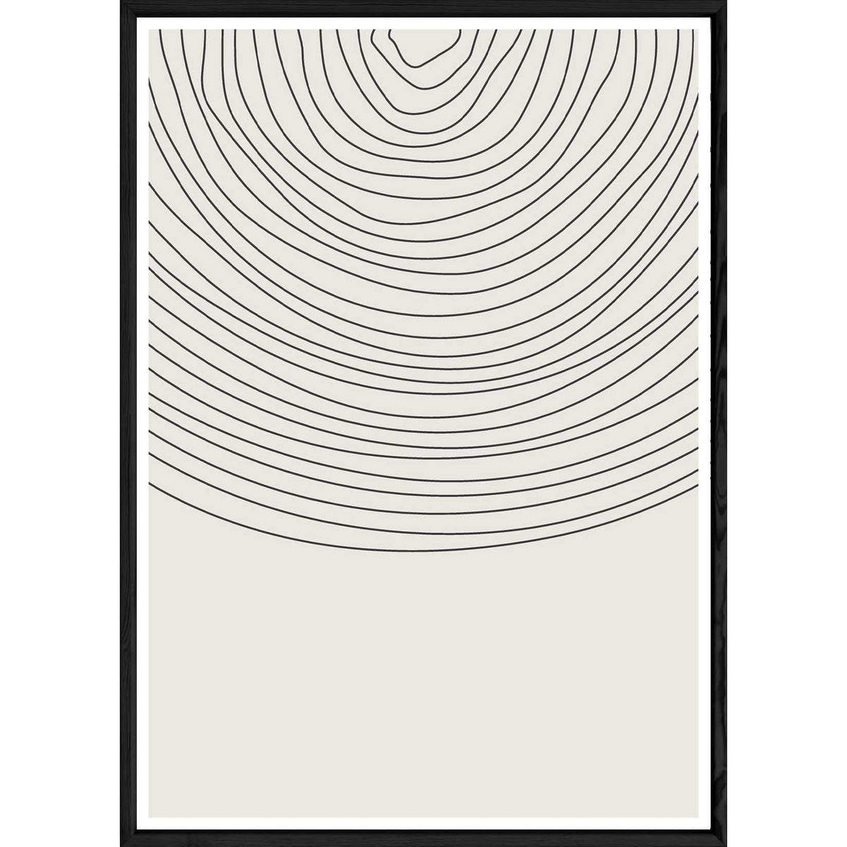 Tableau abstrait avec cadre noir POP – Taille 32x42