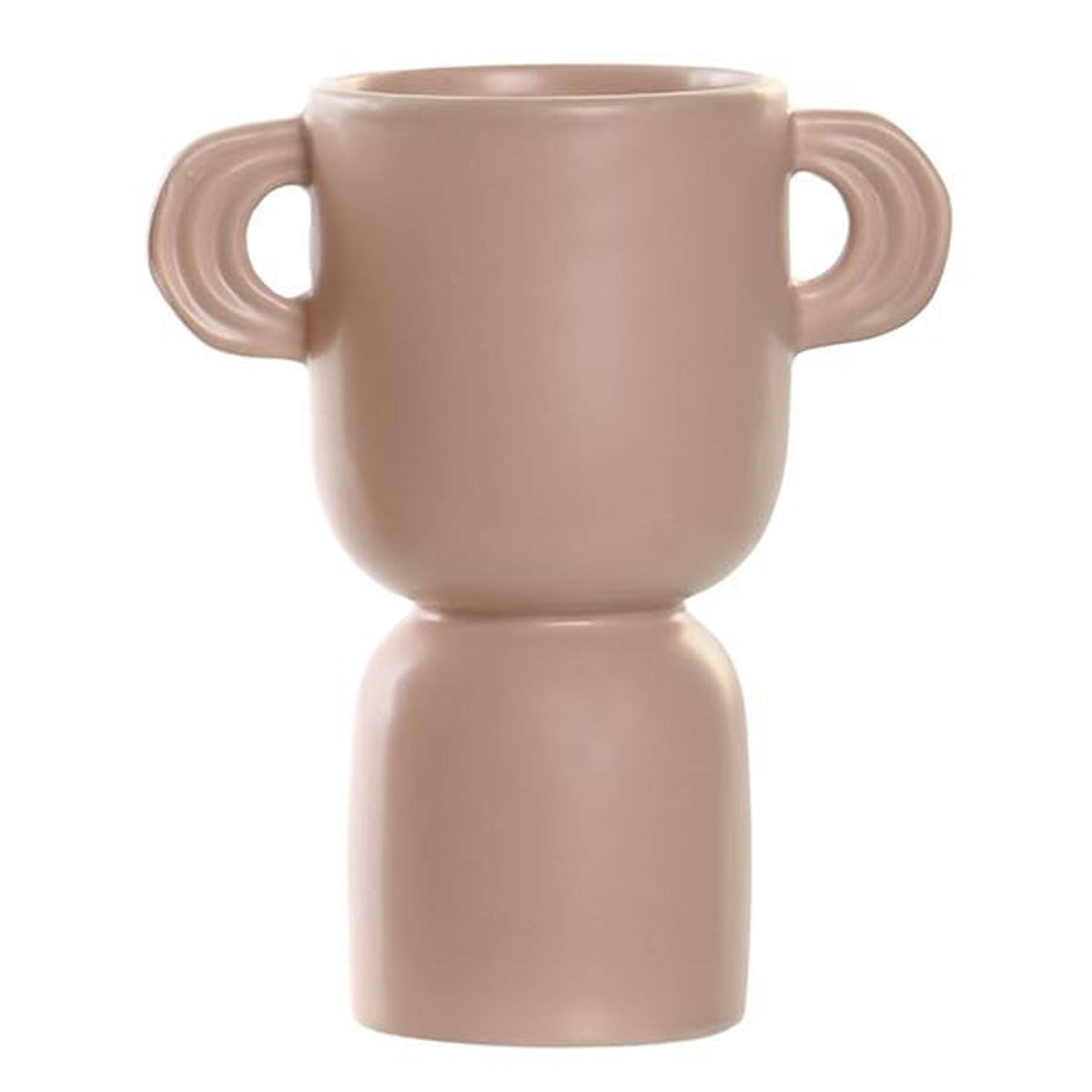 Vase art déco en grès nude H18