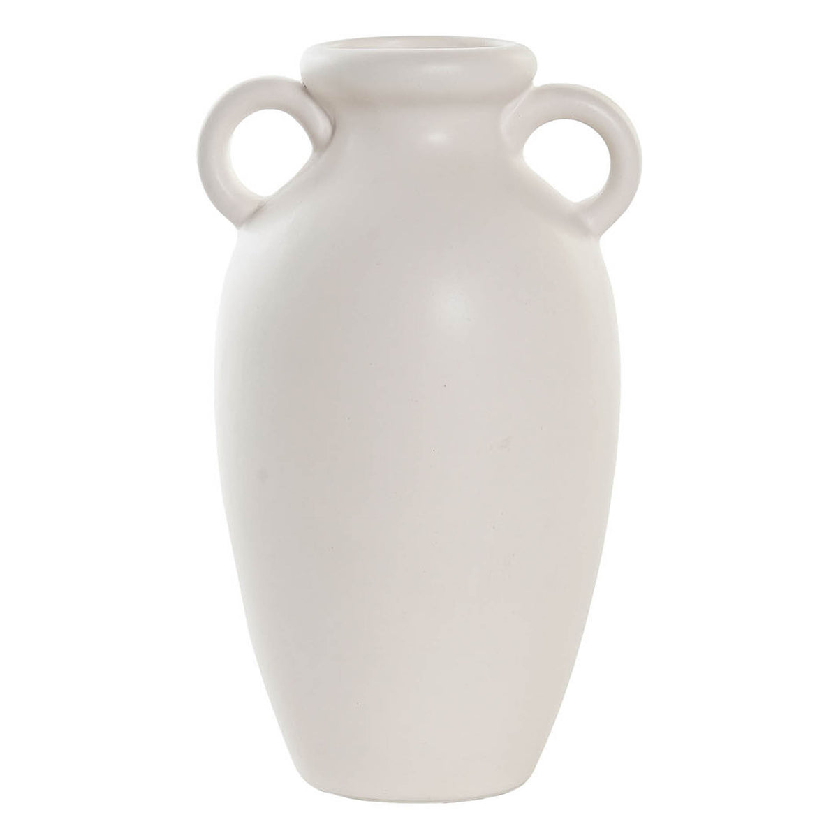 Vase déco en porcelaine blanc H20