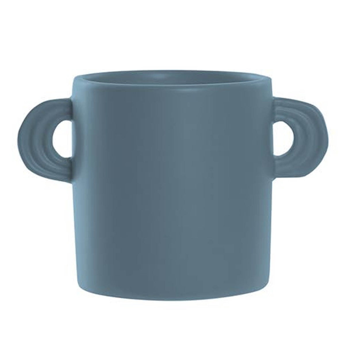 Vase en dolomite art déco bleu nuit L16