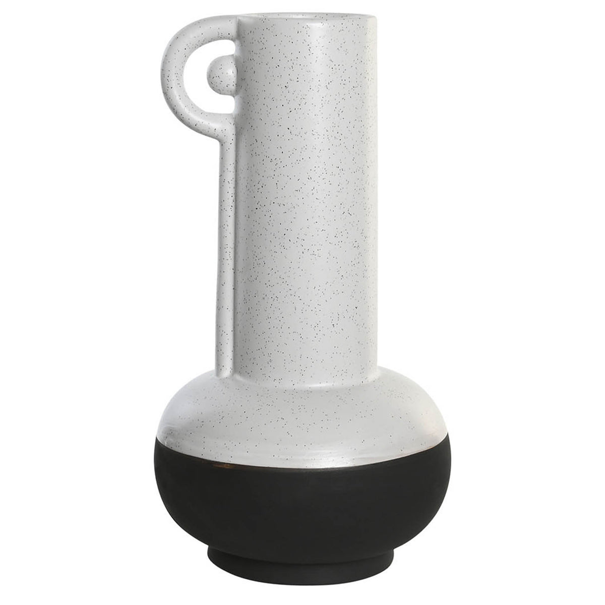 Vase déco en porcelaine blanc H30