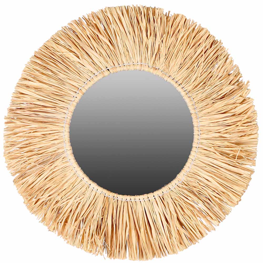 Miroir cannage raphia D50