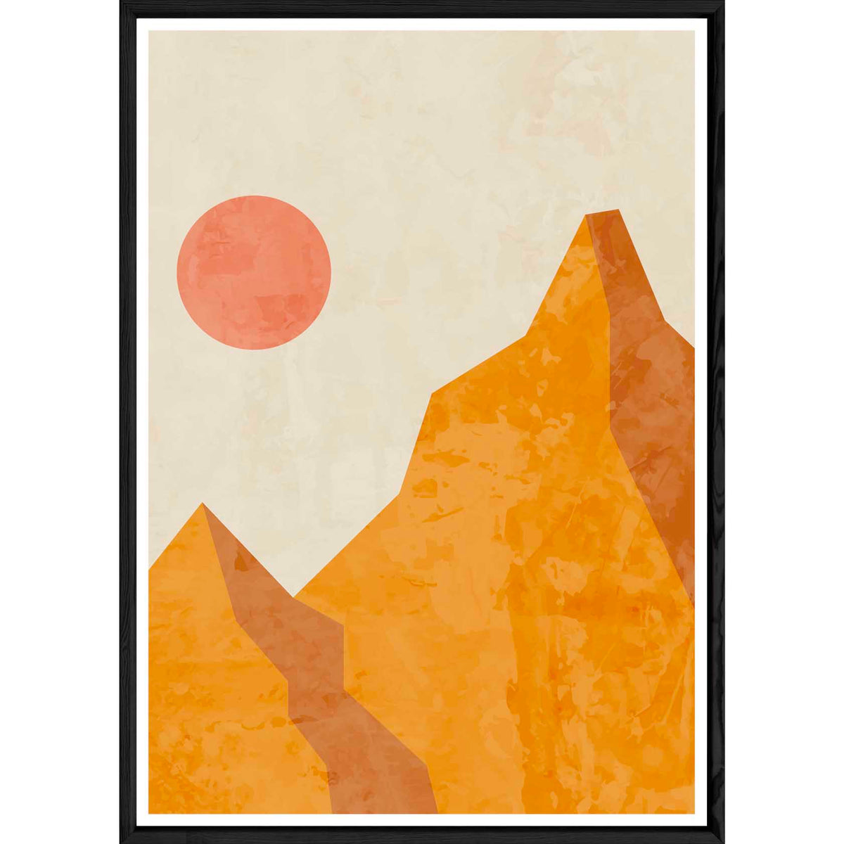 Tableau paysage avec cadre noir – Taille 32x42