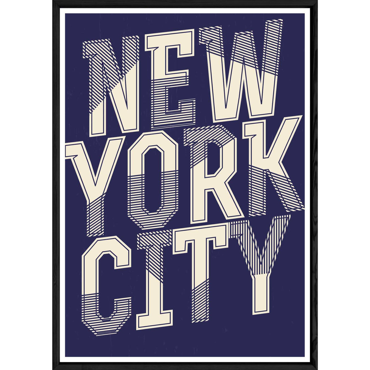 Tableau New York avec cadre noir – Taille 23x32