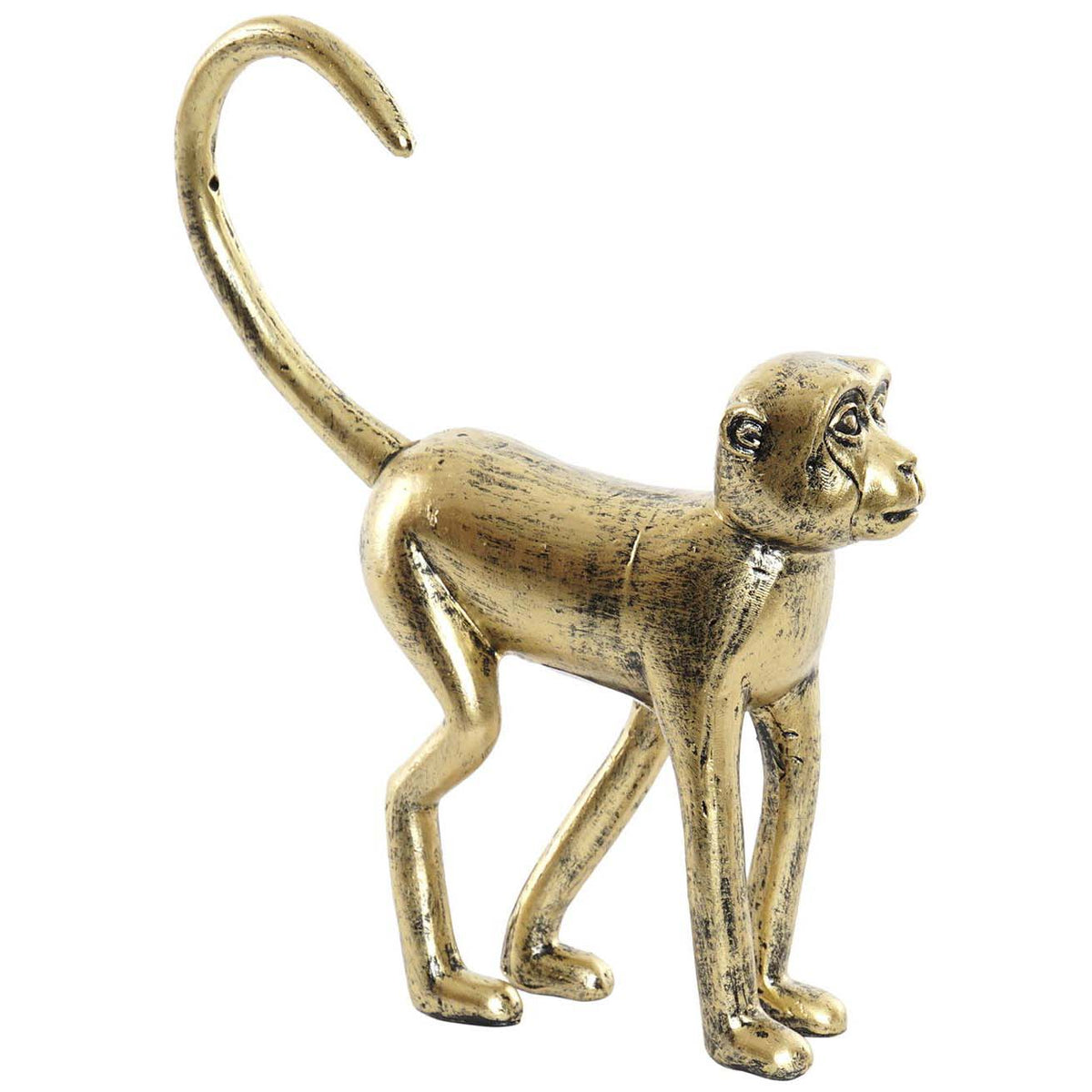 Statue Singe doré L30