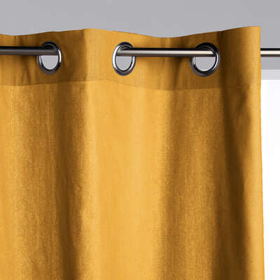Rideau ocre en coton 140×260 (vendu par 1)