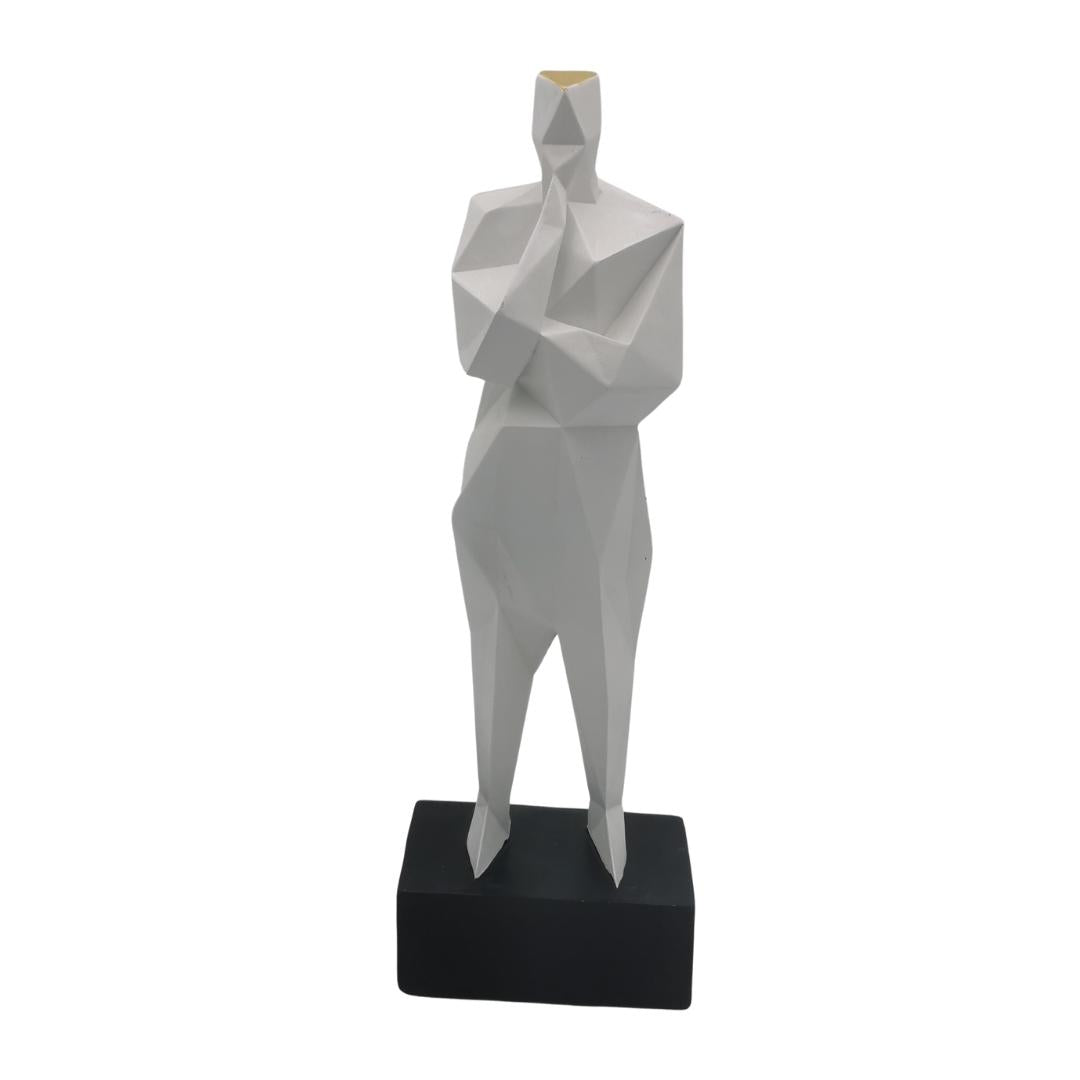 Statue penseur blanc H45