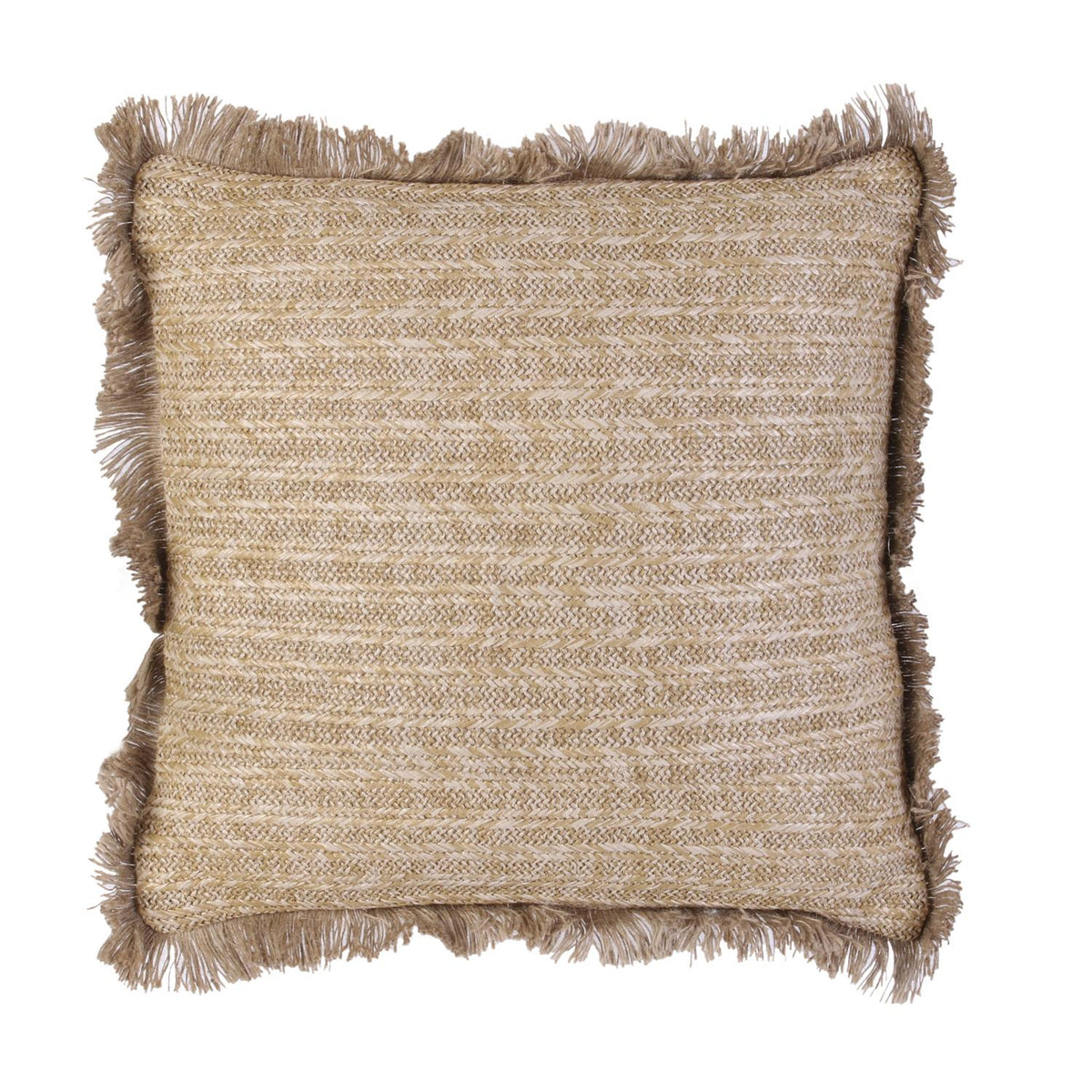 Coussin en raphia naturel 40x40