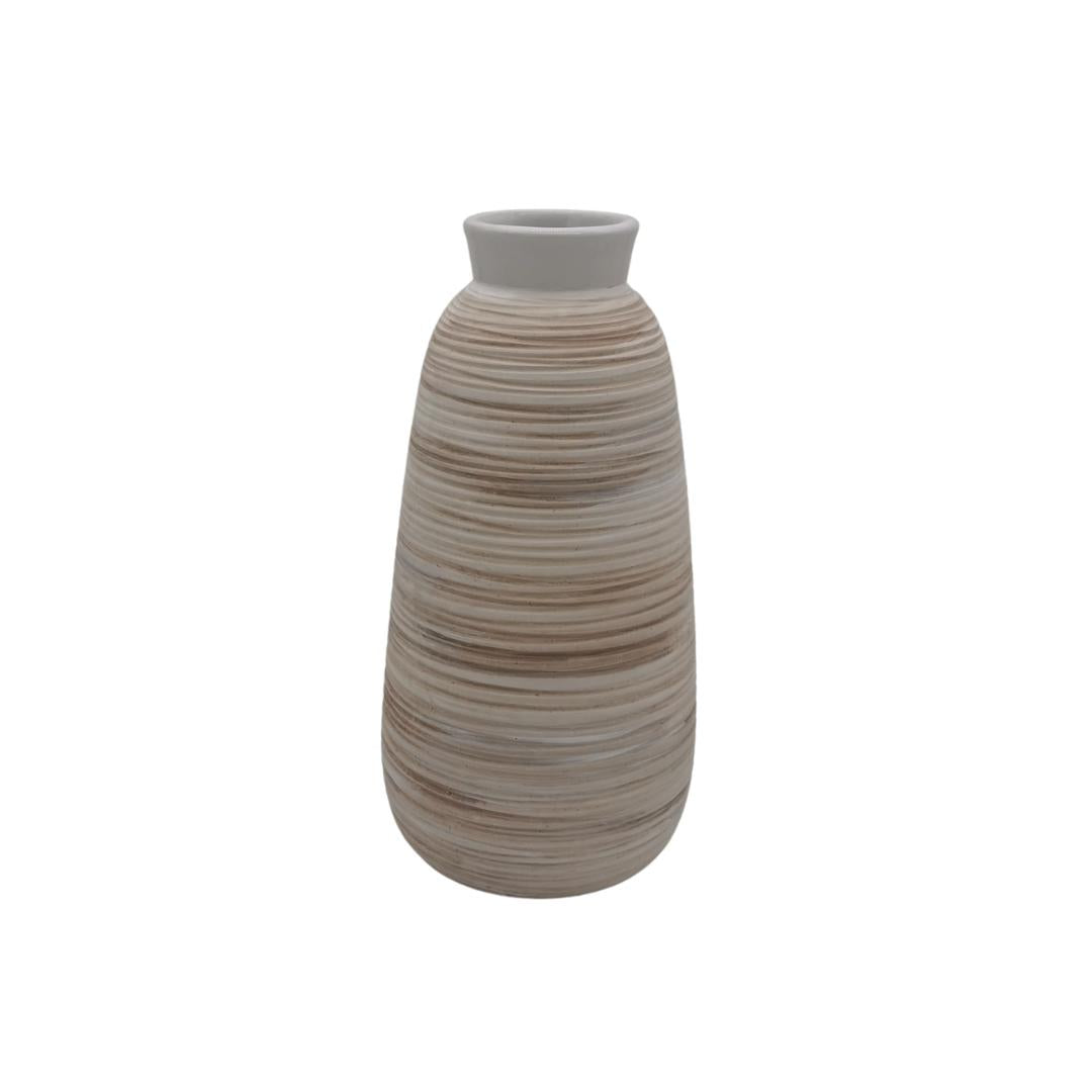 Vase en grès beige H30
