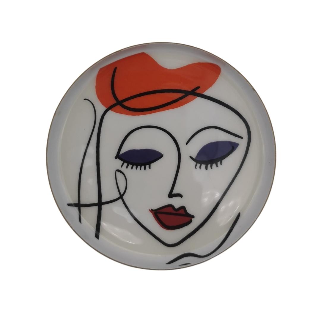 Vide poche en métal pop art D12