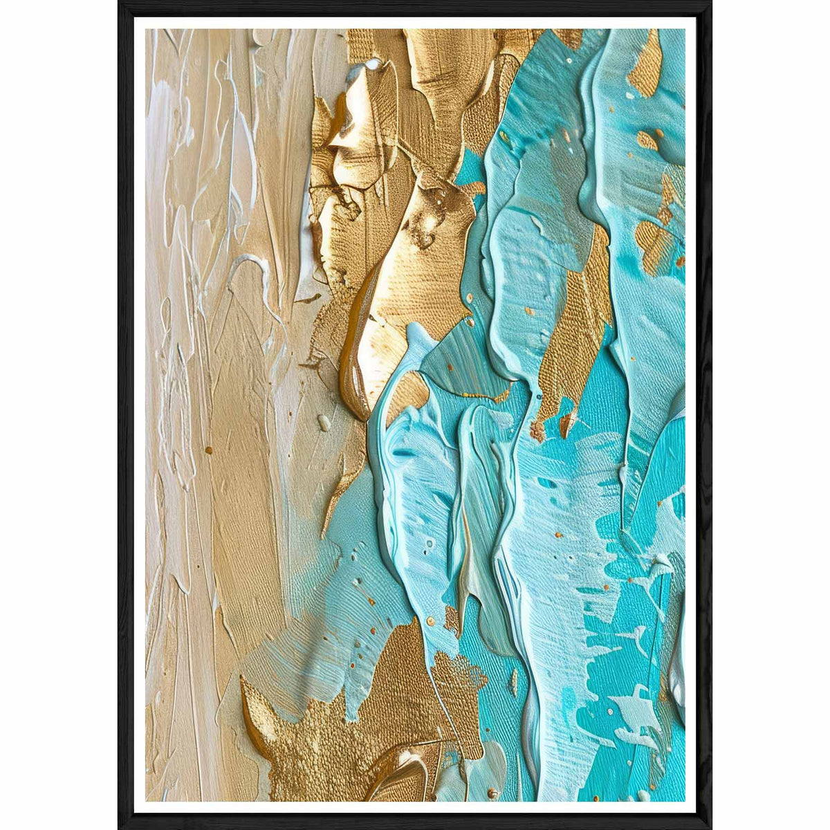 Tableau design avec cadre noir – Taille 32x42