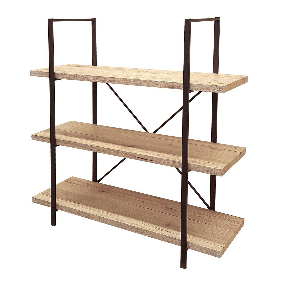 Etagère en bois et métal 100×106