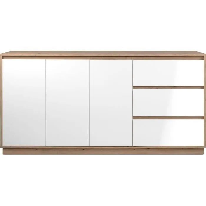 Buffet en bois 3 portes 3 tiroirs L180 – Fabriqué en Europe