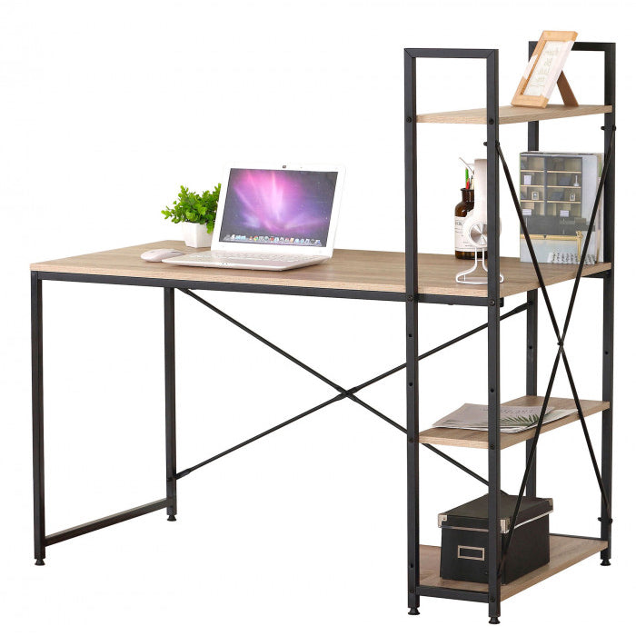 Bureau en bois et métal 120×64