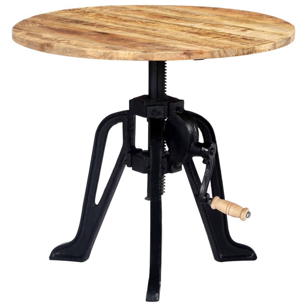 Table basse en acacia massif D60 pied métal réglable