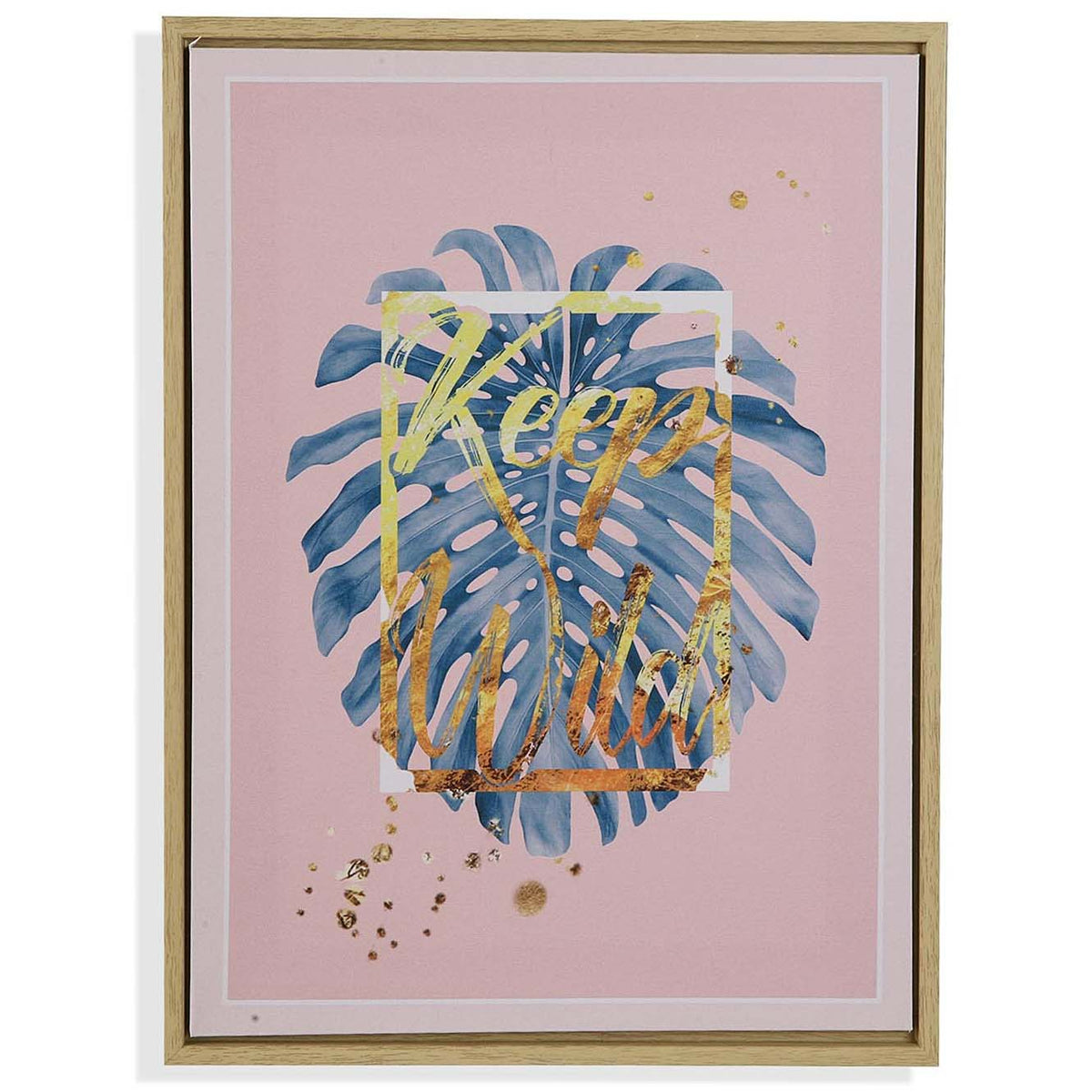 Toile rose cadre bois 30x40 N°2