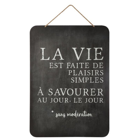 Déco ardoise murale 45x60 Plaisir
