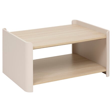 Table basse 80 x 60 cm ivoire