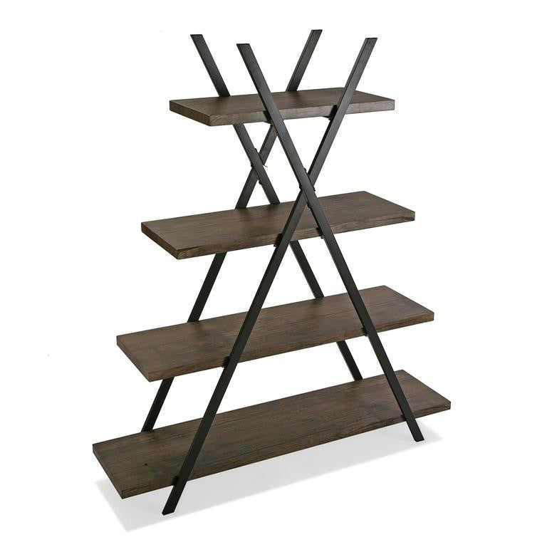 Etagère pyramide en bois et métal 120×140