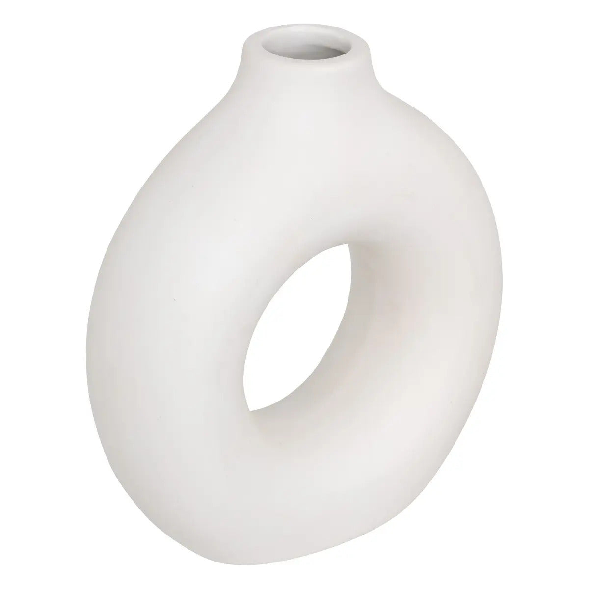 Vase blanc en céramique H15