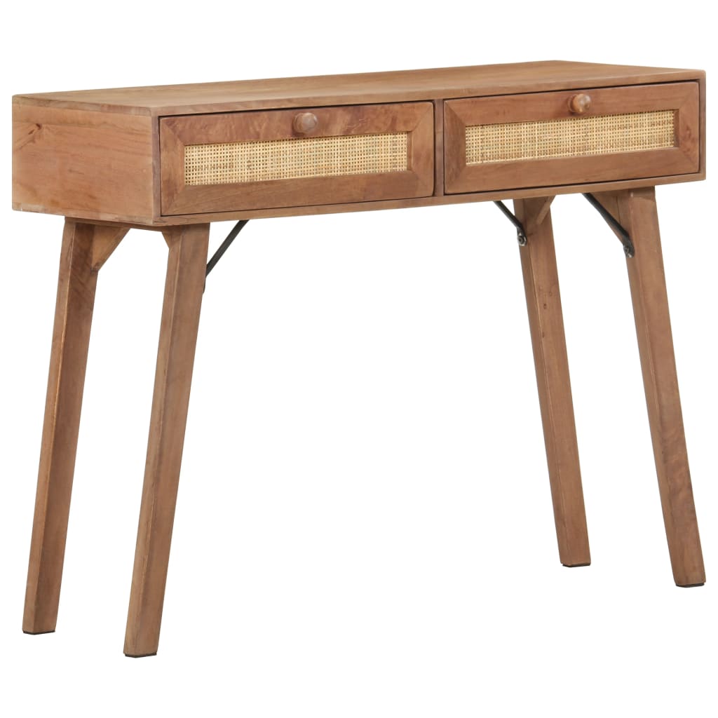 Console en manguier massif 100x35 pied bois