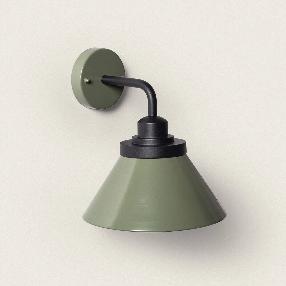 Applique intérieur/extérieur en aluminium vert olive