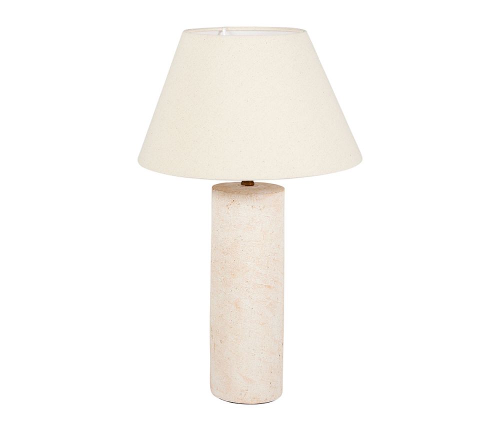 Lampe en céramique blanche design H50