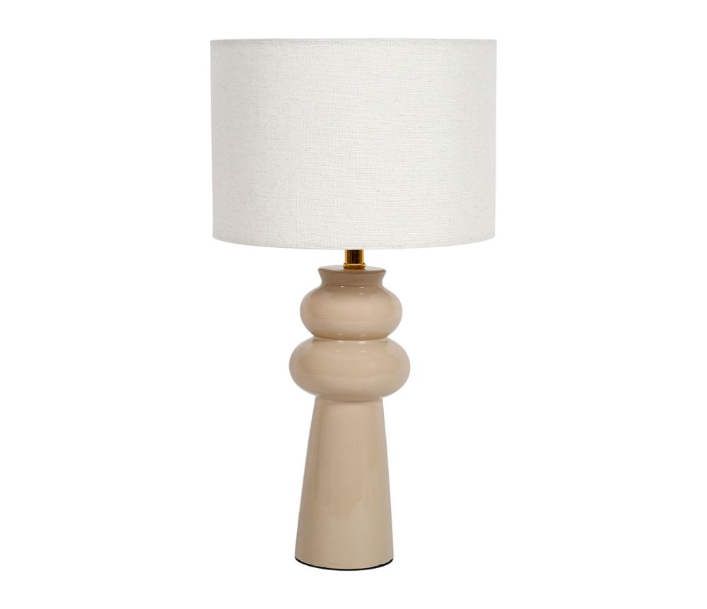 Lampe en céramique noisette H43