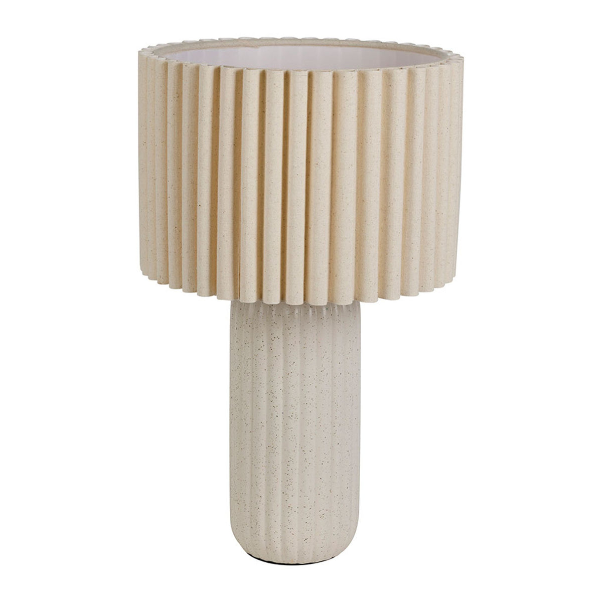 Lampe à poser en résine beige H43