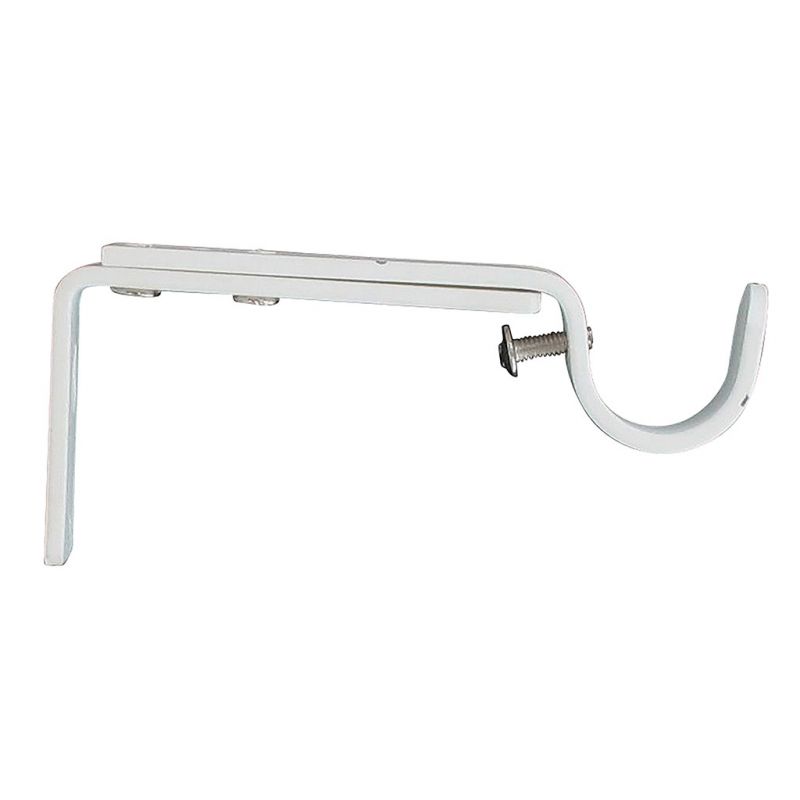 Lot de 2 supports gouttière ( L110 - L150 / D20 mm) blanc