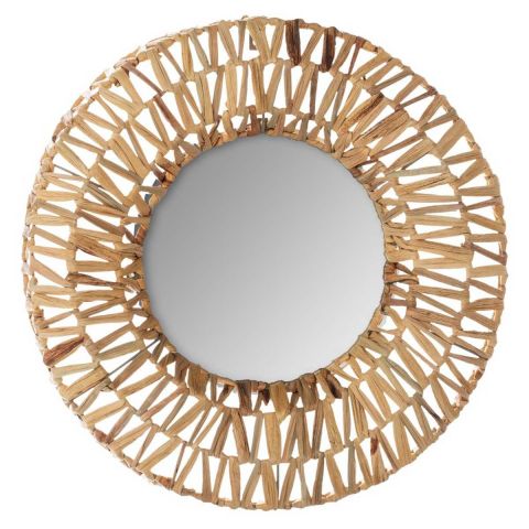 Miroir Mural Rond Tressé 45cm
