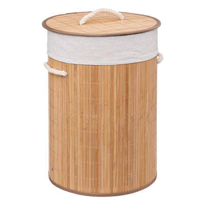 Panier à linge en bambou 48L