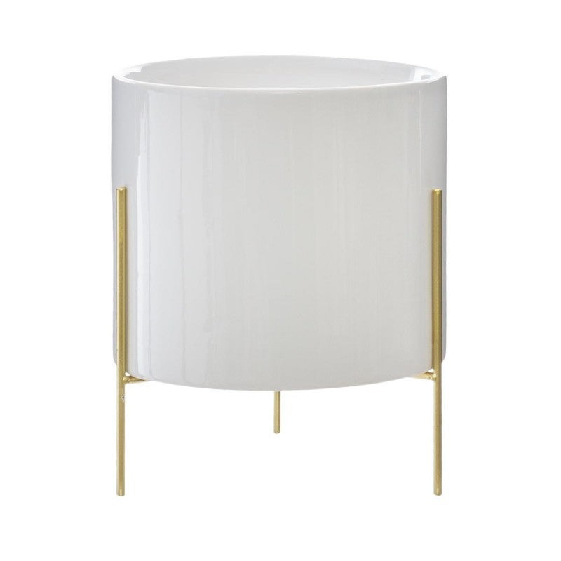 Pot en cramique blanc H23