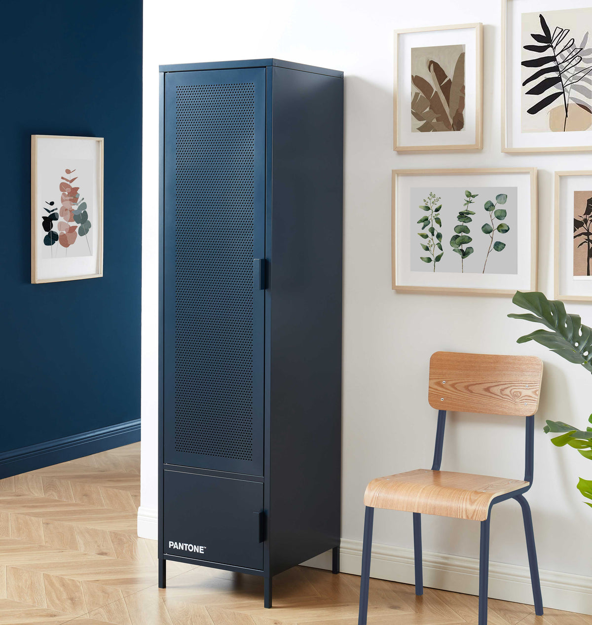 Vestiaire métal bleu nuit H180 cm