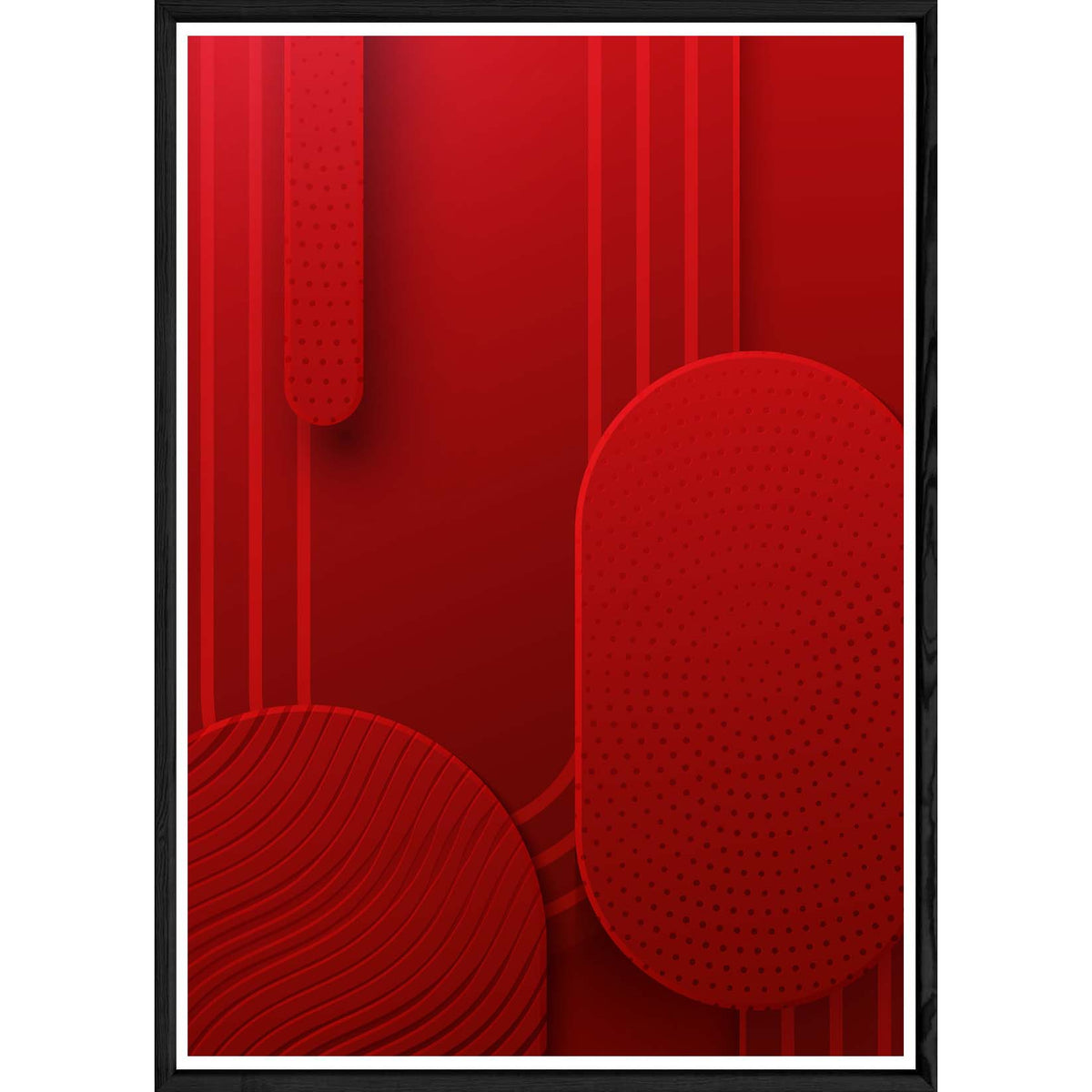 Tableau Art déco avec cadre noir – Taille 32x42
