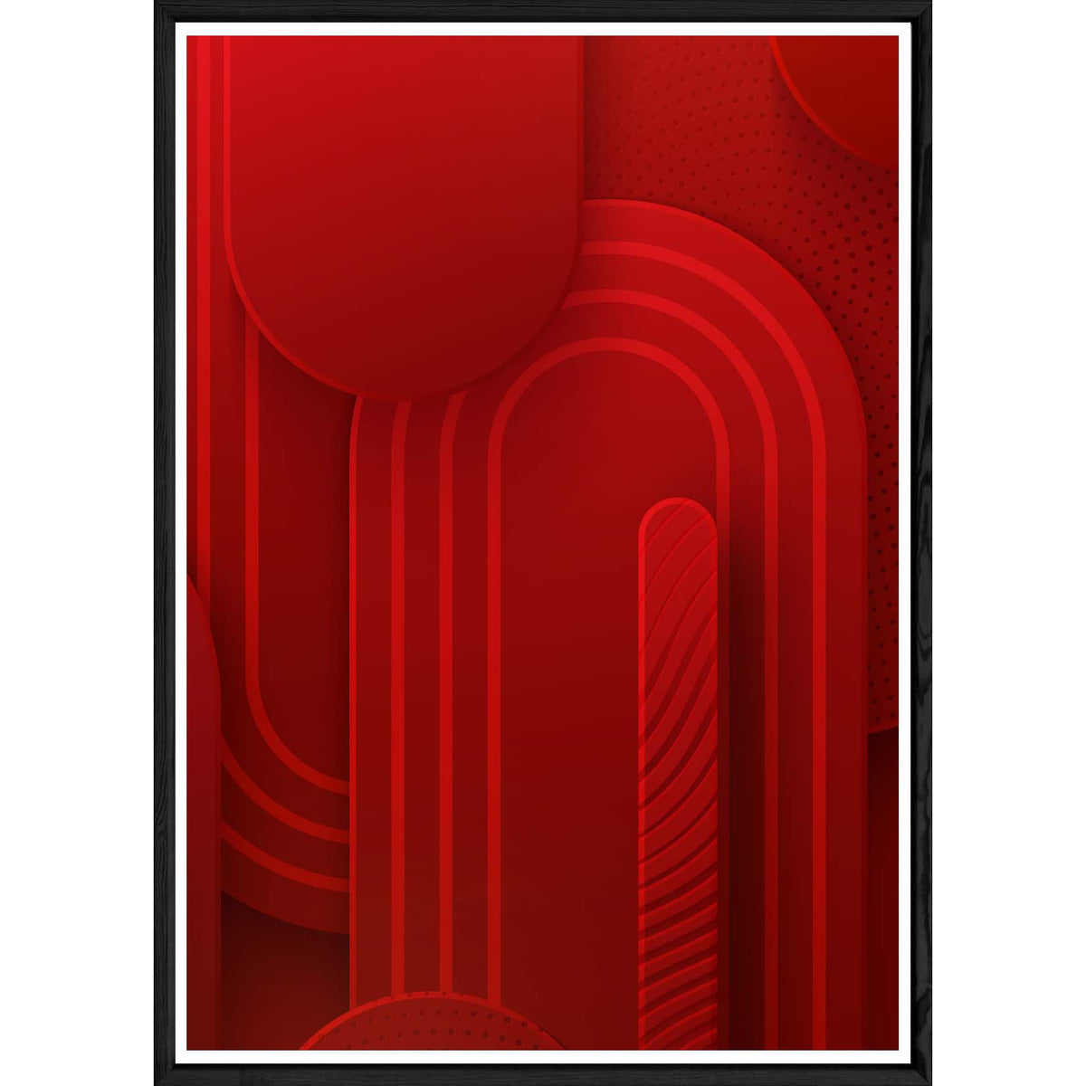 Tableau Art déco avec cadre noir – Taille 32x42