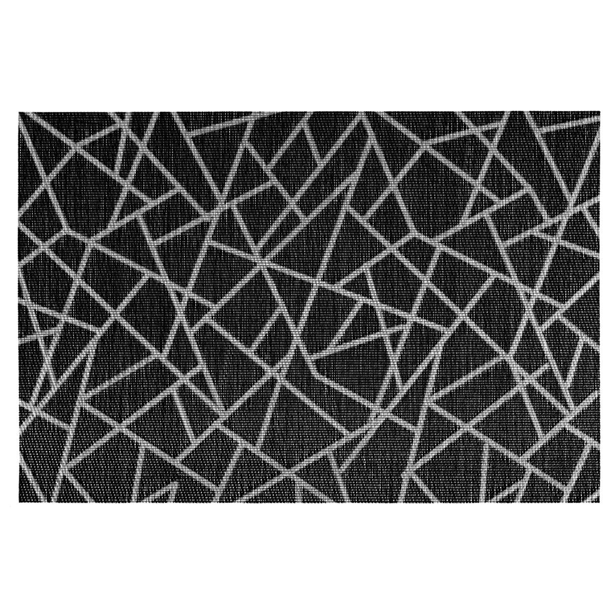 Set de table craquelé noir 45x30