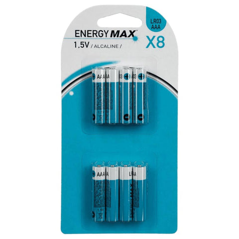 Lot de 8 Piles LR03 "Alcaline"