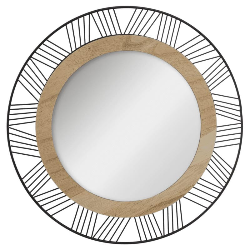 Miroir rond métal D45