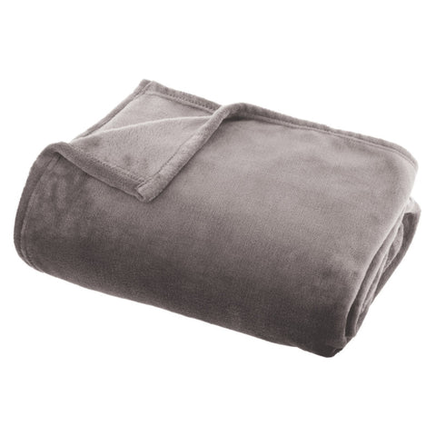 Plaid Doux Uni 125x150 Gris